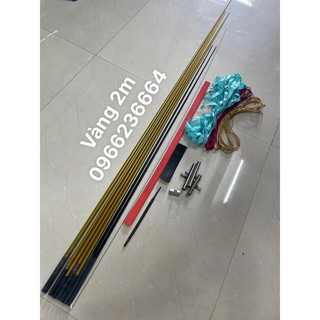 Combo khung diều cacbon 2m về tự làm,tặng kèm phụ kiện như hình