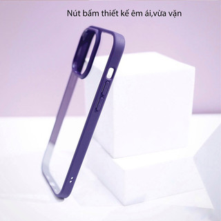 Ốp lưng trong viền màu CHỐNG Ố VÀNG iPhone 16 Pro Max 15 Pro 14 Plus 13 hiệu Likgus