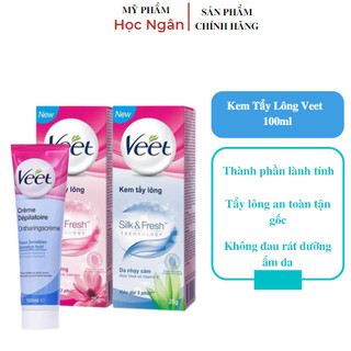 Kem Tẩy Lông Veet  100ml, làm sạch lông sau 3 phút, không đau, không gây tổn thương cho da, myphamhocngan1