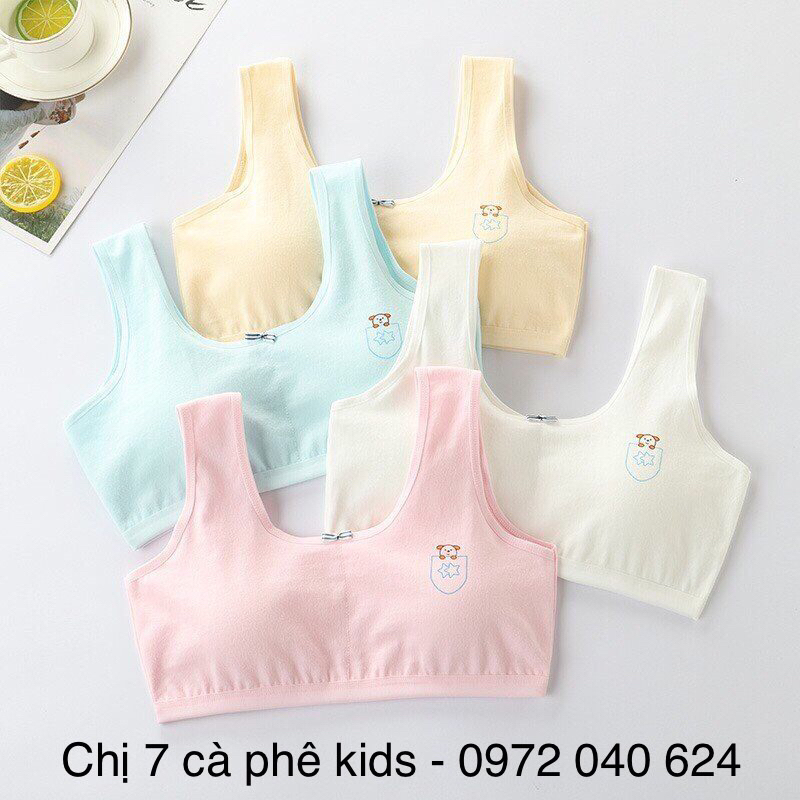 Áo lá học sinh -   bra bé gái size 22-40kg