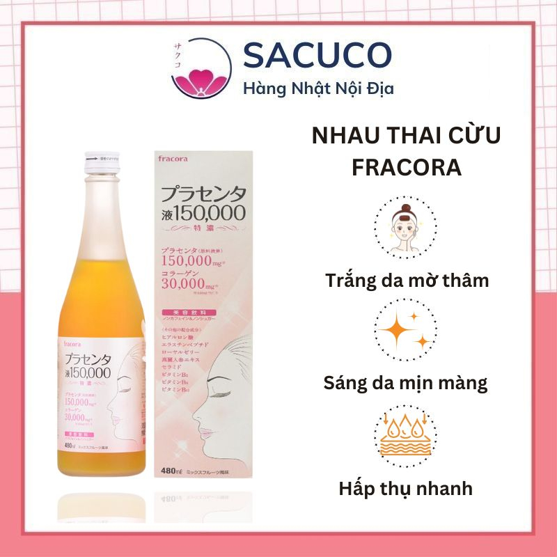 Nước Uống Nhau Thai Cừu Fracora Placenta Nhật Bản