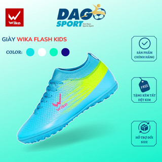 Giày Đá Bóng Trẻ Em Chính Hãng Wika Flash Kid Chất Liệu Da Pu Cao Cấp