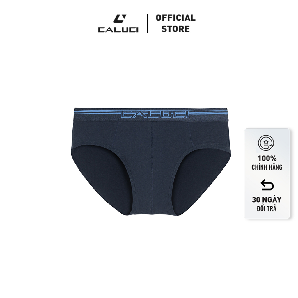 Quần lót nam CALUCI dáng brief thiết kế với màu sắc cơ bản, thoáng mát, cạp chun dệt phối logo thoải mái CBF-21