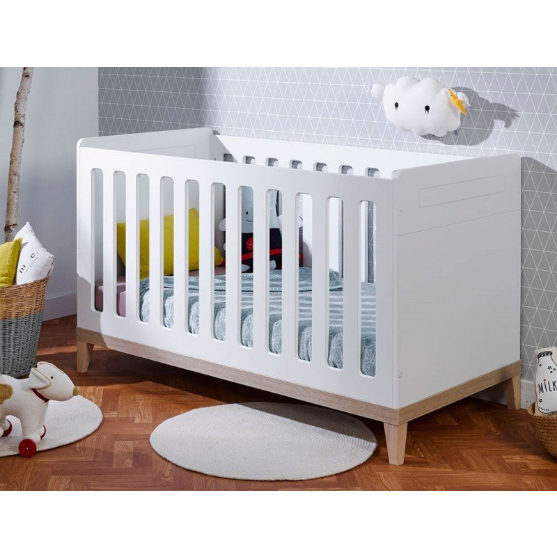 Cũi giường 2in1Mankykids MK001 cho bé, giường cho bé khi lớn