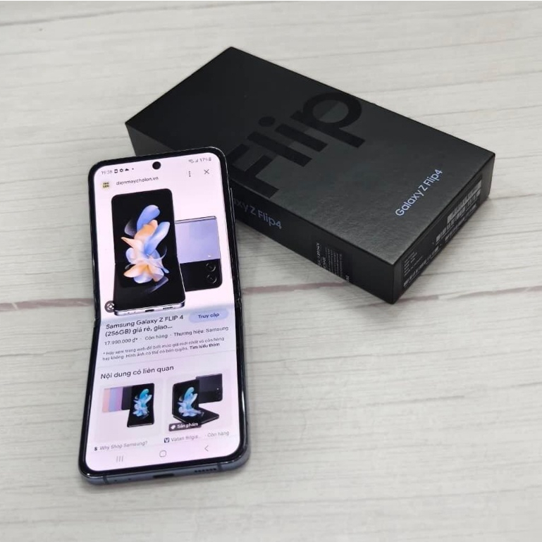 [Siêu Sale] Điện thoại samsung galaxy Z Flip 4 8G/256GB - Nguyên seal, fullbox mới - bh 12 tháng