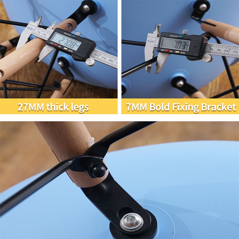 Ghế Eames Ghế Làm Việc Chân Gỗ SỒI Dành Cho Phòng ĂN,Phòng KHÁCH,Cafe,Văn Phòng,Học tập