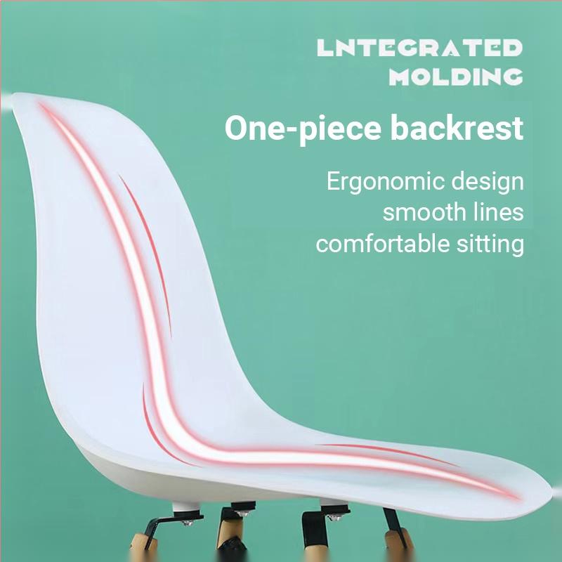 Ghế Eames Ghế Làm Việc Chân Gỗ SỒI Dành Cho Phòng ĂN,Phòng KHÁCH,Cafe,Văn Phòng,Học tập