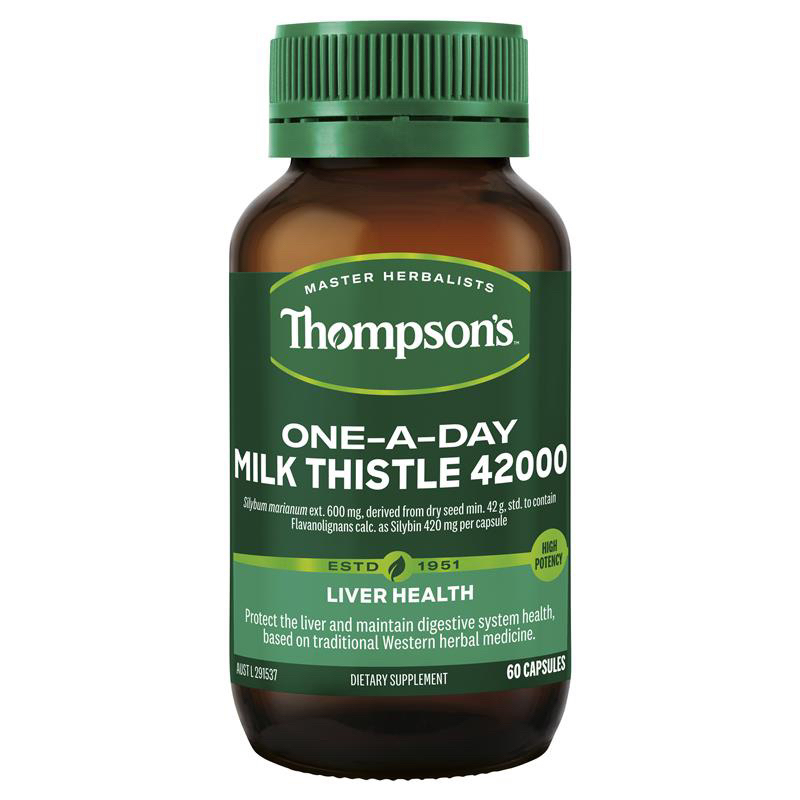 Viên uống bổ gan Thompson's One-A-Day Milk Thistle 42000mg 60 viên của Úc