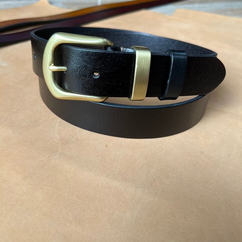 Thắt Lưng Da Bò Đẹp TM33,Dây Nịt Nam bản 3.4cm da Bò Thật Nguyên Tấm siêu bền khóa kim Đồng Đúc bảo hành 24 tháng