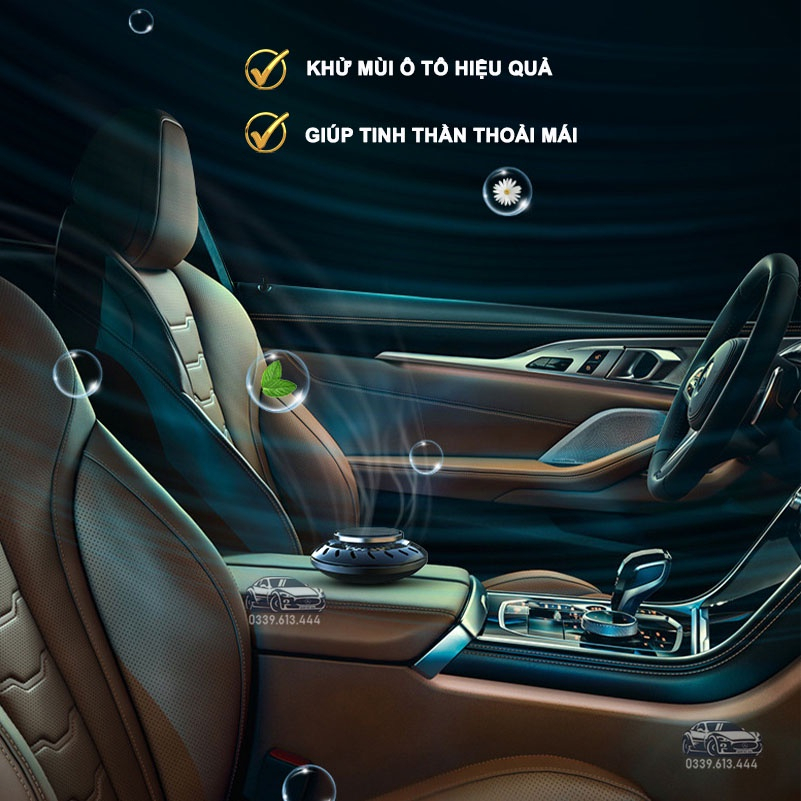 Máy Khuếch Tán Tinh Dầu Cho Xe Hơi  - Nước Hoa Xe Hơi Cao Cấp Năng Lượng Mặt Trời