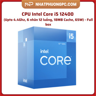 Bộ vi xử lý cpu intel core i5 12400 - full box