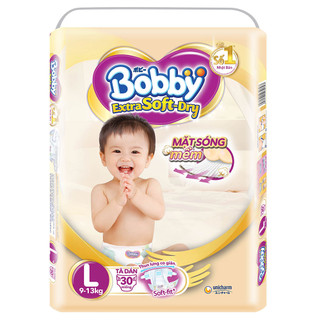 Tã dán bobby l30 extra soft-dry