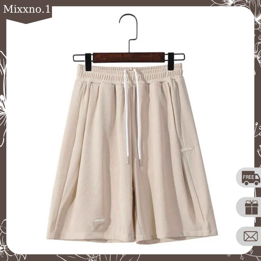 Quần Short Nam Nữ Mùa Hè Lưng Cao Ống Rộng Cạp Thun Thoáng Mát Phong Cách Thể Thao Thời Trang Mixxno1 SHORT NU 019V1