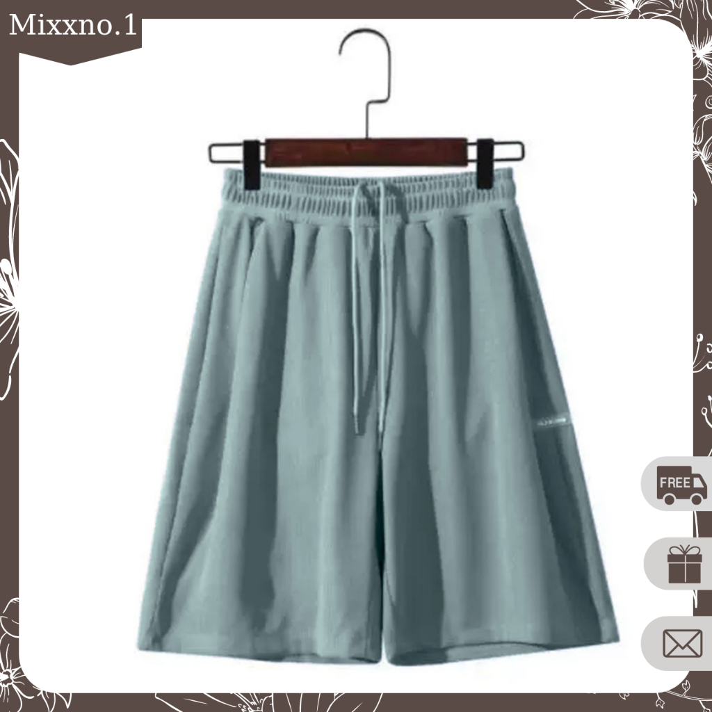 Quần Short Nam Nữ Mùa Hè Lưng Cao Ống Rộng Cạp Thun Thoáng Mát Phong Cách Thể Thao Thời Trang Mixxno1 SHORT NU 019V1