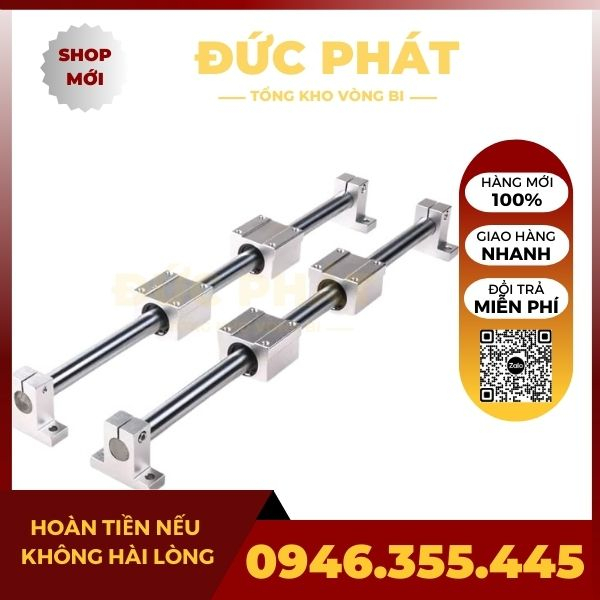 Bộ Thanh Trục Trượt Tròn Phi 16mm