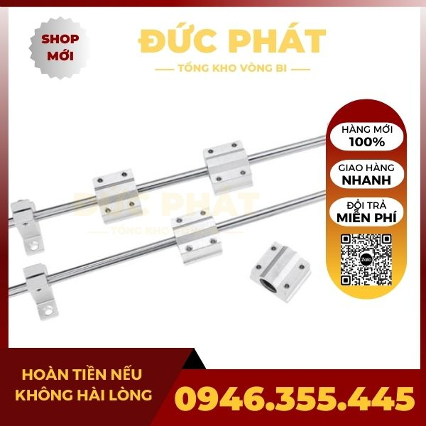 Bộ Thanh Trục Trượt Tròn Phi 16mm