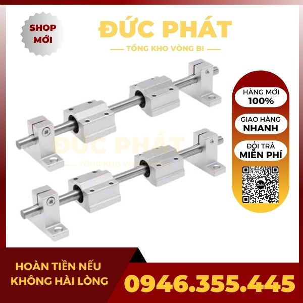 Bộ Thanh Trục Trượt Tròn Phi 16mm