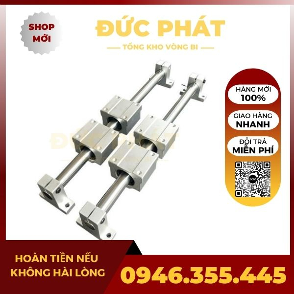 Bộ Thanh Trục Trượt Tròn Phi 16mm