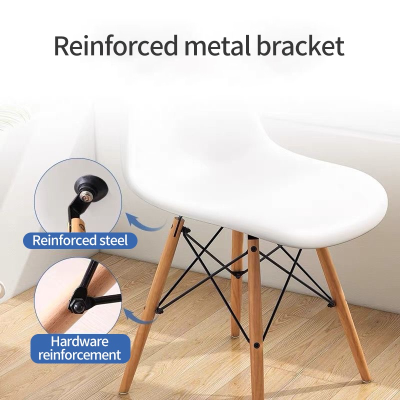 Ghế Eames Ghế Làm Việc Chân Gỗ SỒI Dành Cho Phòng ĂN,Phòng KHÁCH,Cafe,Văn Phòng,Học tập