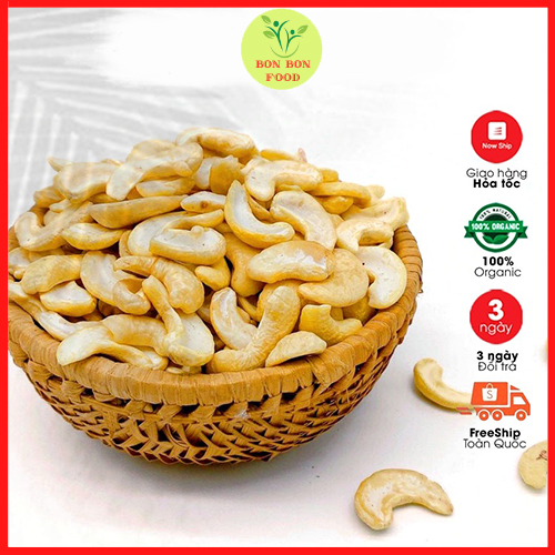 Hạt Điều bể đôi sạch lụa rang không muối Bình Phước 500Gr