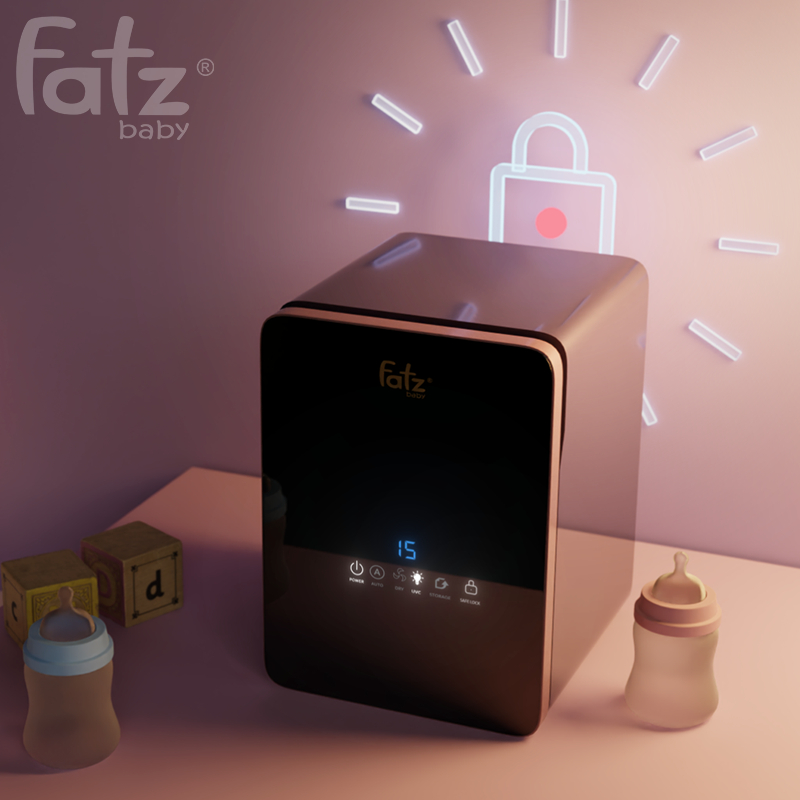 Máy Tiệt Trùng Sấy Khô Cao Cấp 18L UVC - KING 4 - FB4777ZD Có Khóa An Toàn Cho Bé Lamkids