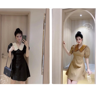 💥sỉ💥váy đen- be cổ bèo khoá dọc cho con ti