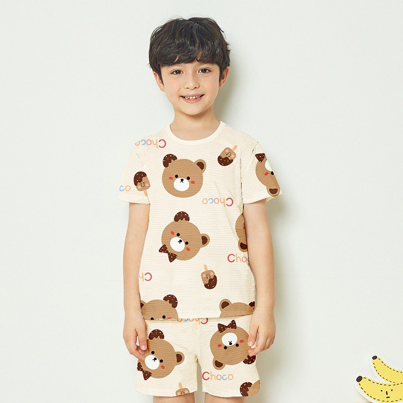 BỘ THUN COTTON GIẤY HÀN QUỐC BÉ TRAI BÉ GÁI