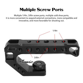 Top Handle Grip Cold Shoe Adapter Mount Cho Máy Ảnh