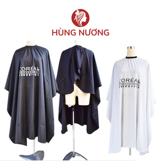 Áo choàng cắt tóc thông thoáng kháng nước dành cho salon,Khăn choàng cắt tóc chữ Loreal giao màu ngẫu nhiên