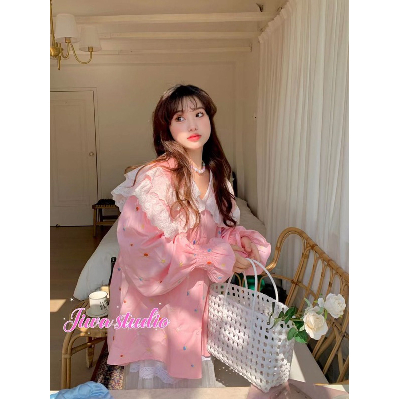 [ ORDER ]  sơ mi hồng