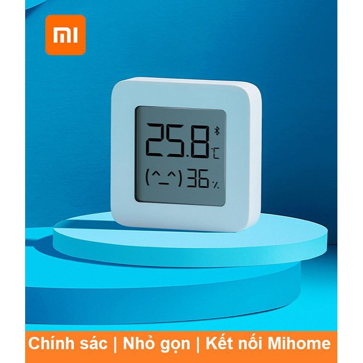 Nhiệt kế ẩm kế thông minh Xiaomi Mijia 2, Bluetooth 4.2, Đo nhiệt độ trong nhà cho bé,người lớn theo dõi,BH chính hãng