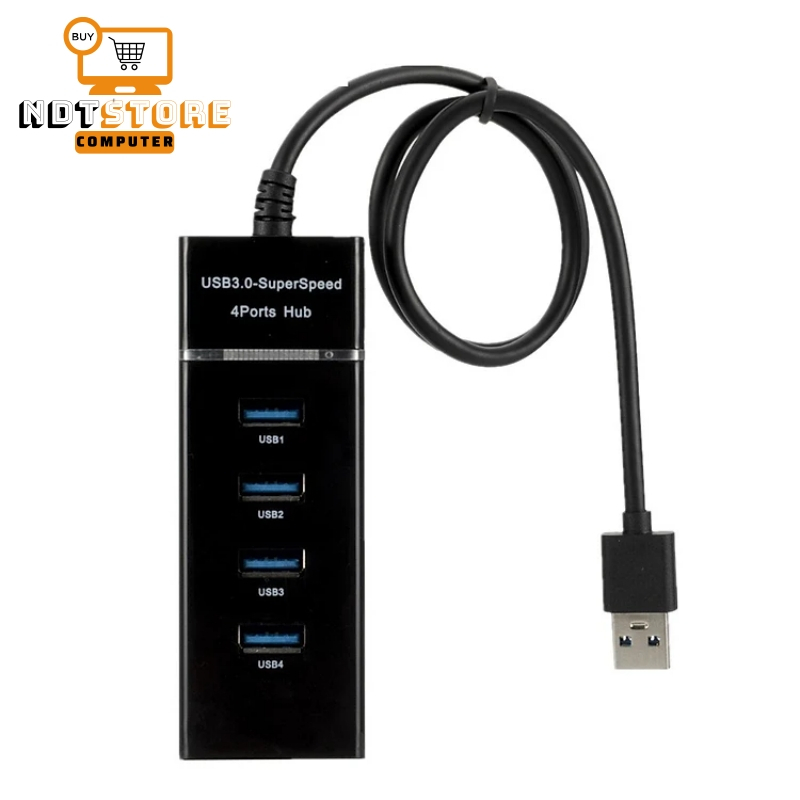 Bộ Chia 4 Cổng USB 3.0 Tiện Dụng - Hub USB 4 Port 3.0 Dây Dài 30cm - Up To 4.8Gbps