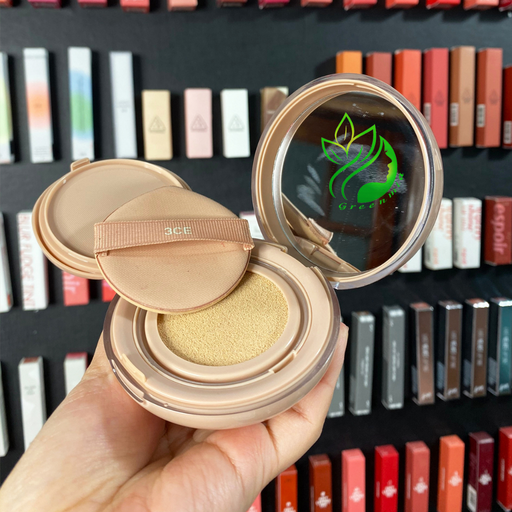 Phấn Nước 3CE Glow Cushion SPF50+ PA+++ 15g  Màu 002 Tone Tự Nhiên