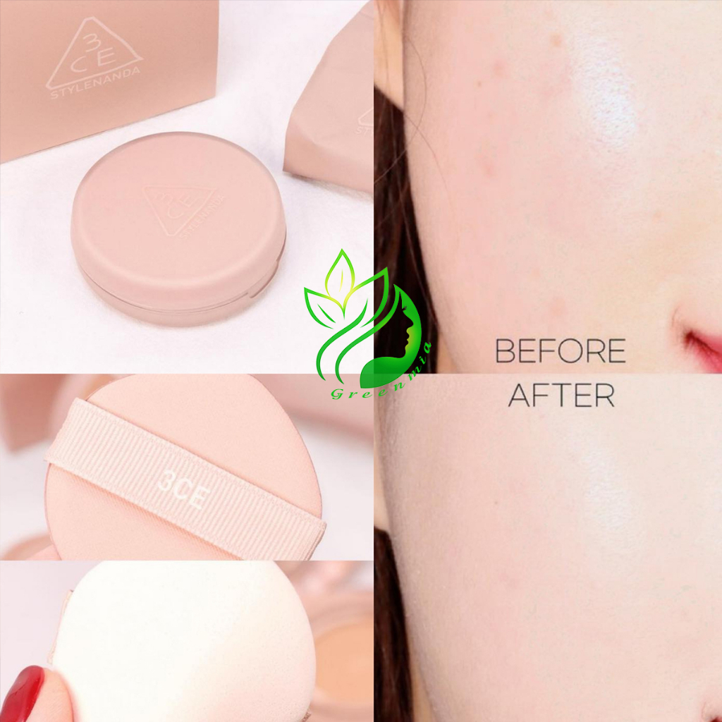 Phấn Nước 3CE Glow Cushion SPF50+ PA+++ 15g  Màu 002 Tone Tự Nhiên
