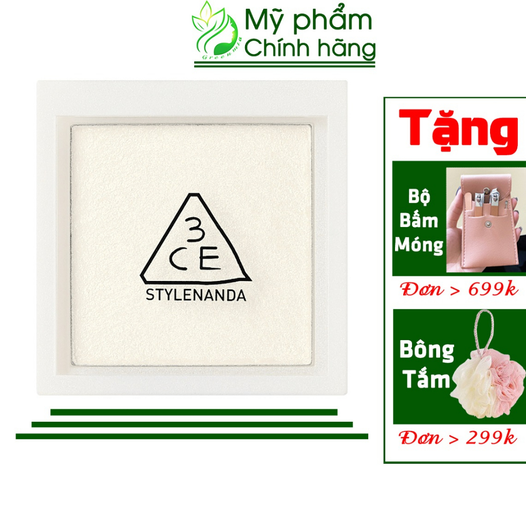 Phấn Bắt Sáng 3CE FACE HIGHLIGHTER ALL ROUNDER Màu Sáng Ánh Trăng Tỏa Sáng Hộp Vuông 4,8g [CHECK HIDDEN TAG]