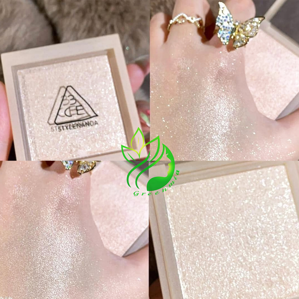 Phấn Bắt Sáng 3CE Highlight 3 MÀU FACE HIGHLIGHTER Hộp Vuông 4,8g