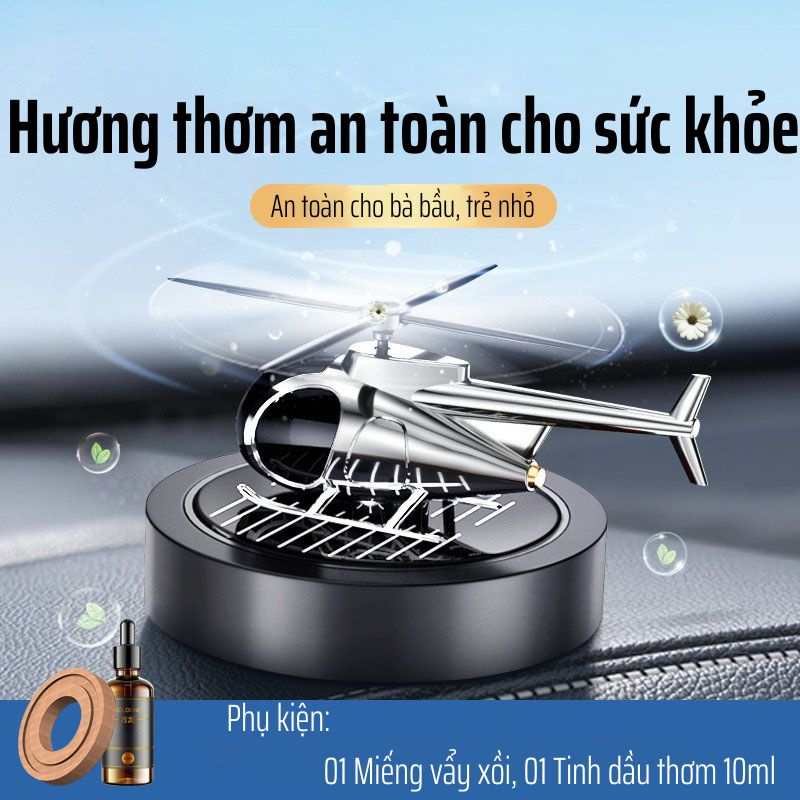 Nước Hoa Ô Tô Năng Lượng Mặt Trời MH Máy Bay Trực Thăng, Khuếch Tán Hương Thơm, Khử Mùi Ô Tô