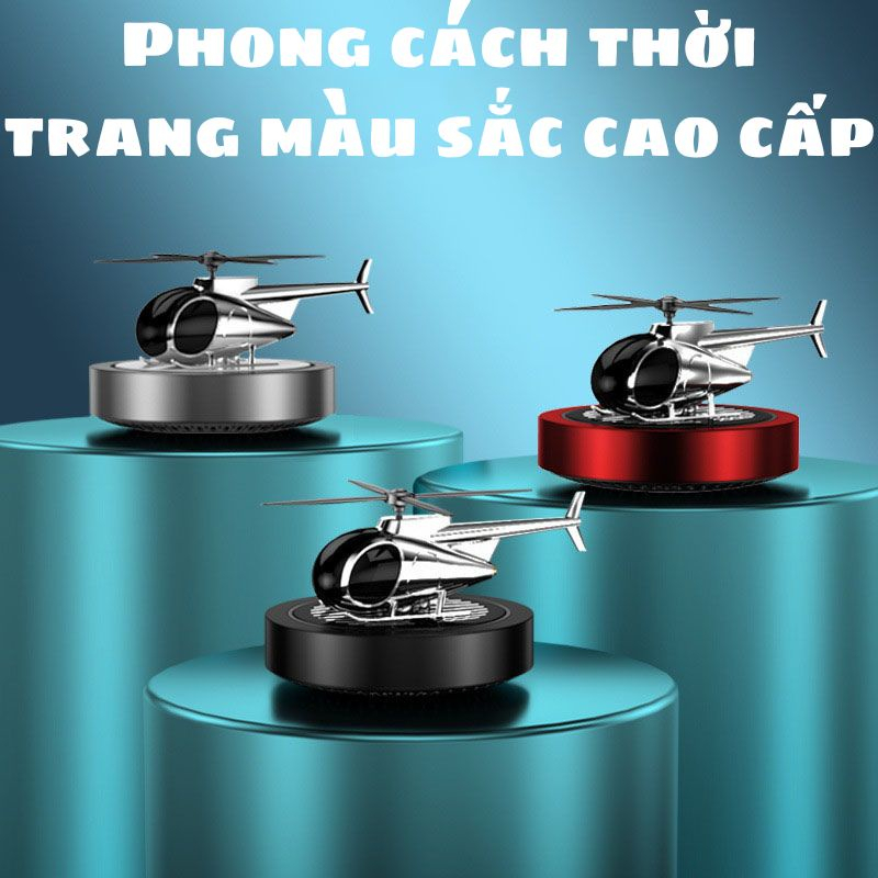 Nước Hoa Ô Tô Năng Lượng Mặt Trời MH Máy Bay Trực Thăng, Khuếch Tán Hương Thơm, Khử Mùi Ô Tô