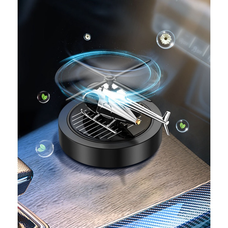 Nước Hoa Ô Tô Năng Lượng Mặt Trời MH Máy Bay Trực Thăng, Khuếch Tán Hương Thơm, Khử Mùi Ô Tô