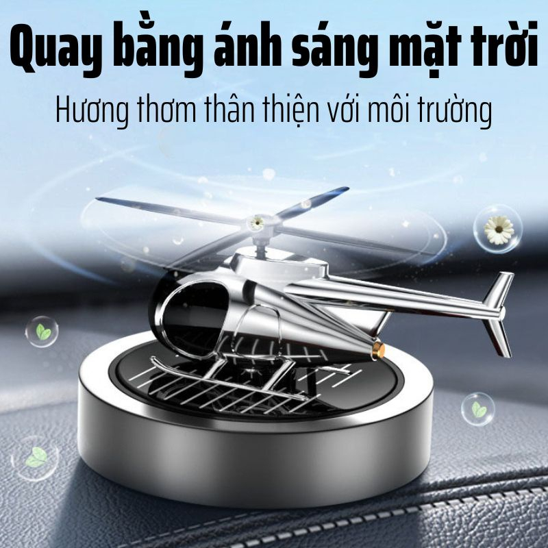 Nước Hoa Ô Tô Năng Lượng Mặt Trời MH Máy Bay Trực Thăng, Khuếch Tán Hương Thơm, Khử Mùi Ô Tô