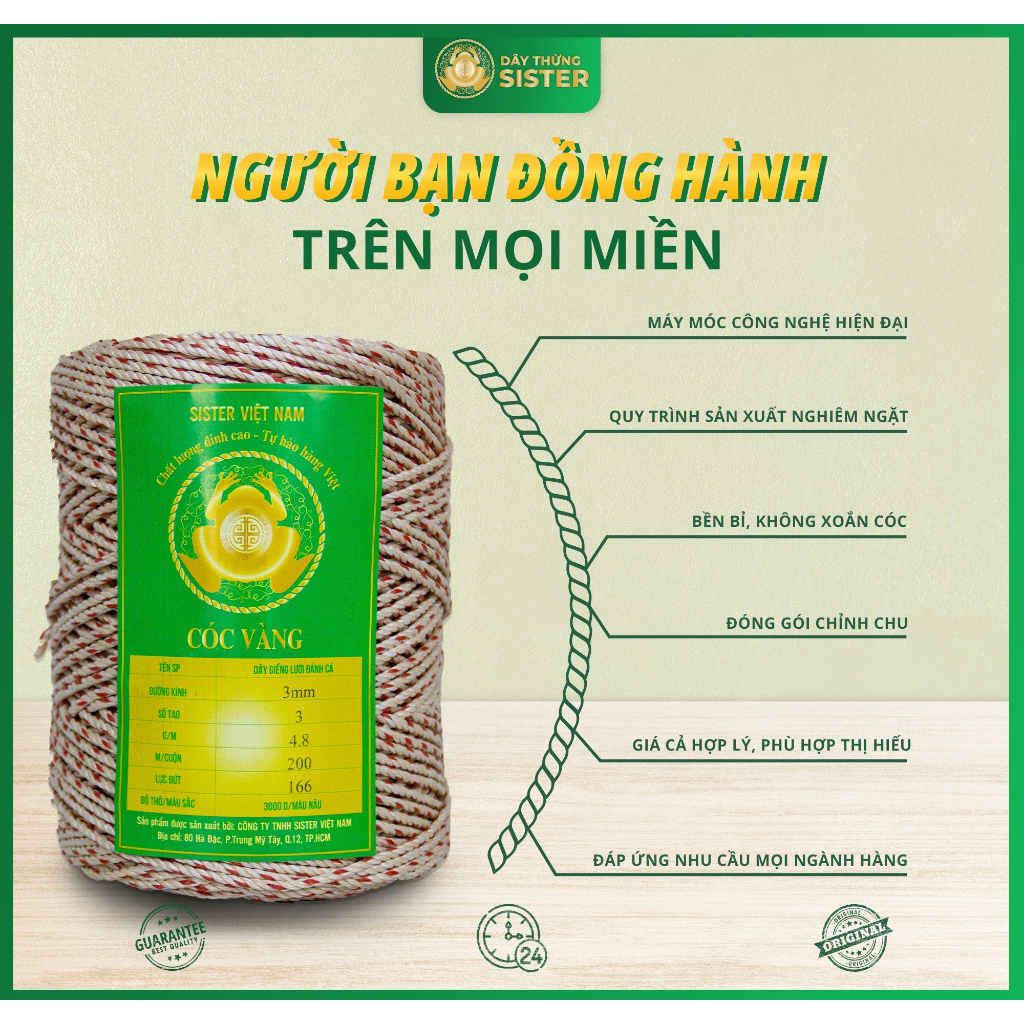 Dây dù thái , dây thả diều. 3ly, 4ly _ 200m