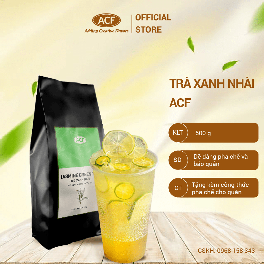 Lục trà hoa nhài ACF - Trà xanh nhài ACF (Trà lài)