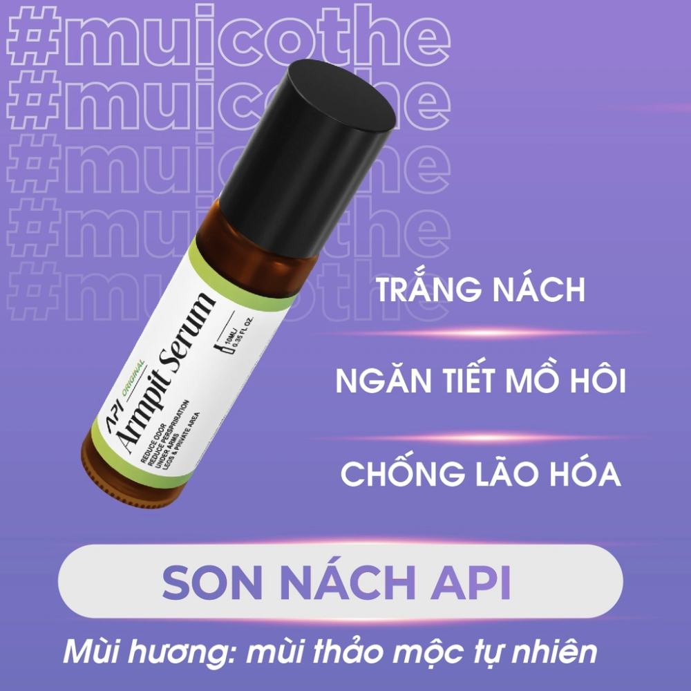 Son Nách Api Lăn Khử Mùi Hôi Nách Mee Natural Cho Nam Và Nữ 10ml