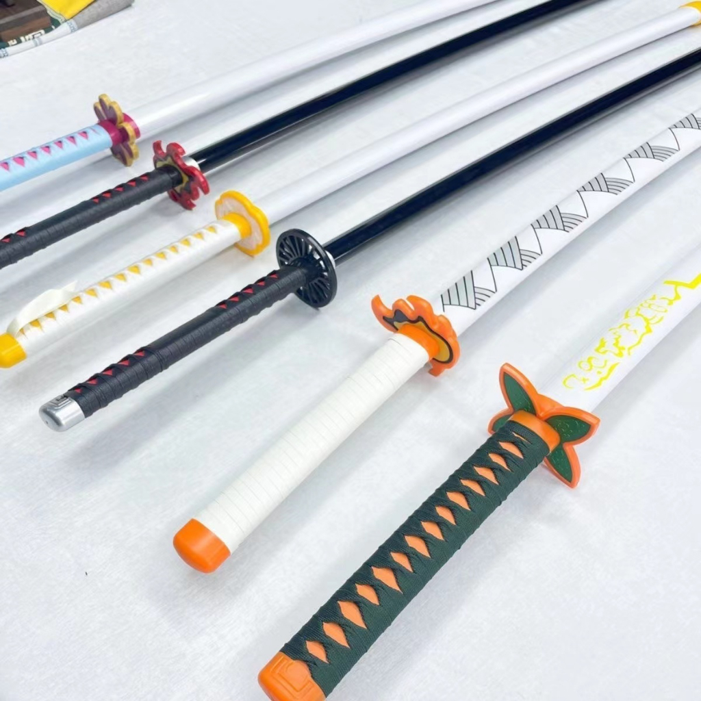 Đạo cụ Cosplay mô hình kiếm gỗ tất cả nhân vật hoạt hình katana zenitsu kimetsu no yaiba