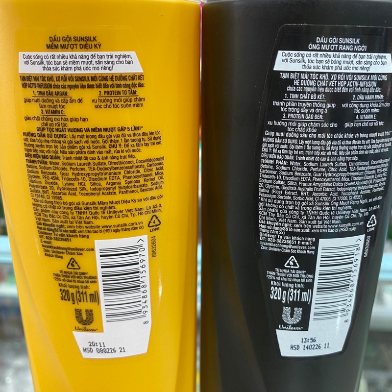Dầu gội Sunsilk 320g