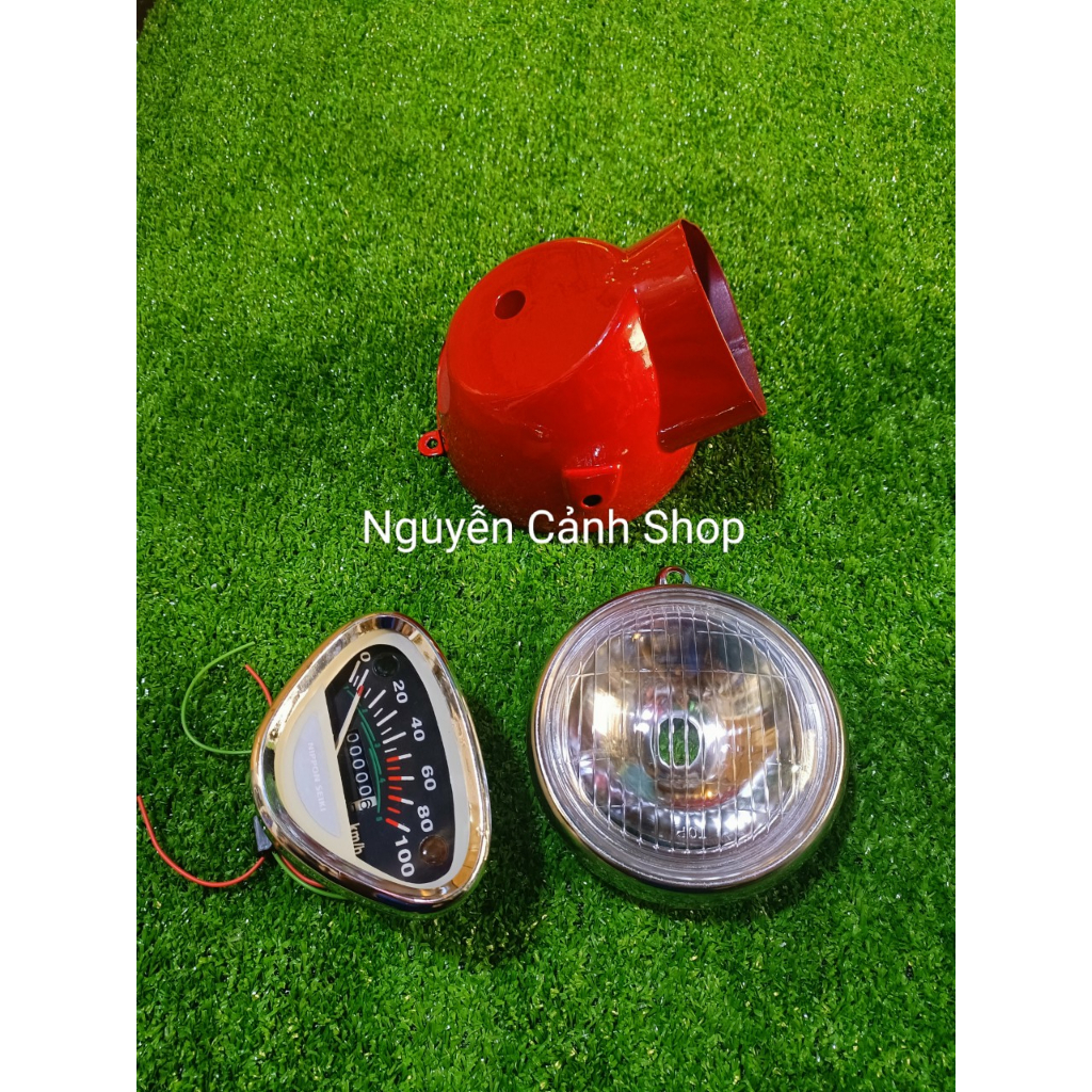 Đèn pha xe 67 cumbo 3 món đèn gáo đèn đồng hồ