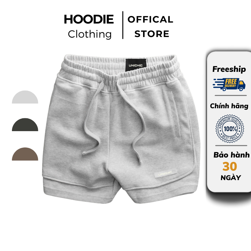 Quần Lửng Nam Quần Short Nam Xám,Nâu, Đen Tập Gym, Chạy Bộ QDHL780