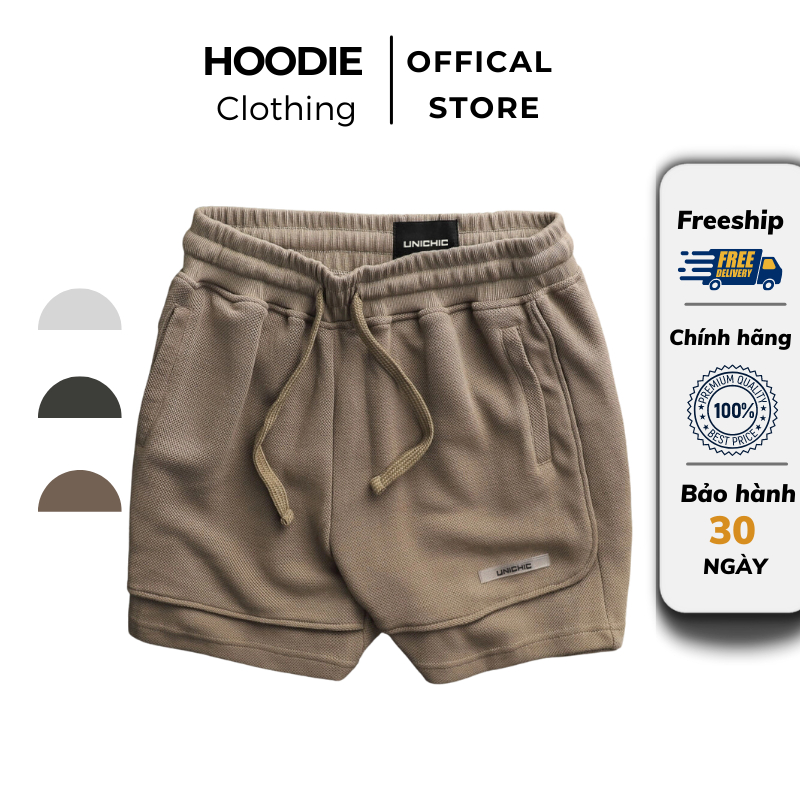 Quần Lửng Nam Quần Short Nam Xám,Nâu, Đen Tập Gym, Chạy Bộ QDHL780