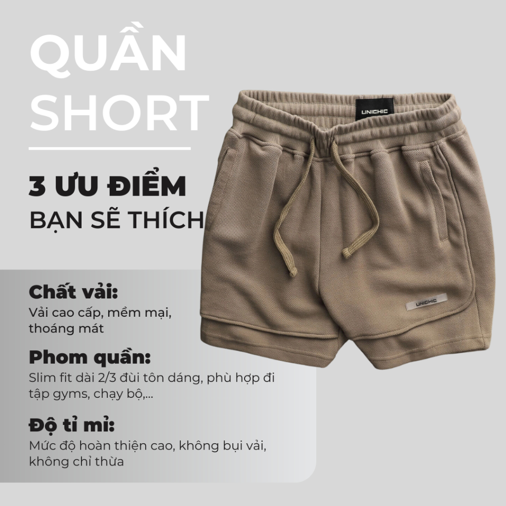 Quần Lửng Nam Quần Short Nam Xám,Nâu, Đen Tập Gym, Chạy Bộ QDHL780