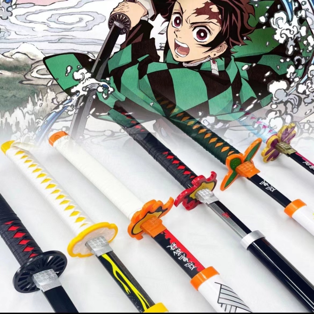 ( Lưỡi Gỗ Dài 1 Mét ) Đạo cụ Cosplay mô hình kiếm gỗ katana, zenitsu,kimetsu no yaiba, zoro roronoa onepiece